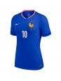 Frankreich Kylian Mbappe #10 Heimtrikot für Frauen EM 2024 Kurzarm